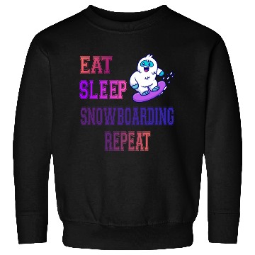 Discover Eat sleep snowboarding repeat Sweatshirts