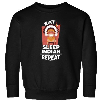 Discover Eat Sleep Indian Repeat Native American People Sweatshirts