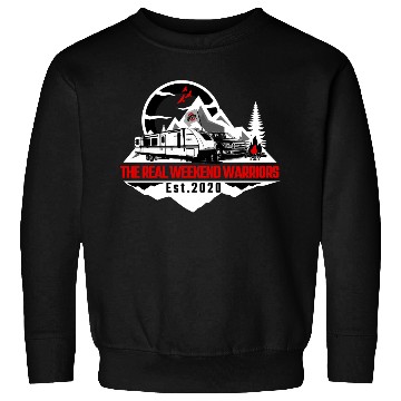 Discover The Real Weekend Warriors Latest Logo in Red Sweatshirts