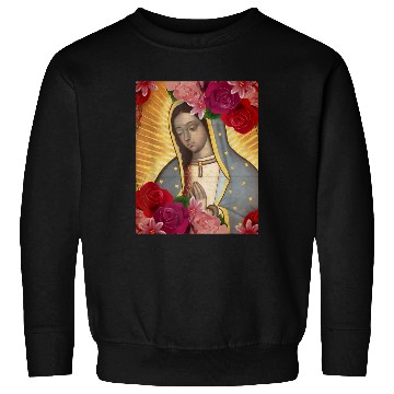 Discover Our Lady of Guadalupe Rose Mexican Catholic Juan D Sweatshirts