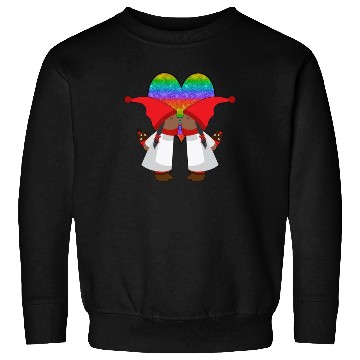 Discover Black Lesbian Gnome Valentines Day Couples Gift Sweatshirts