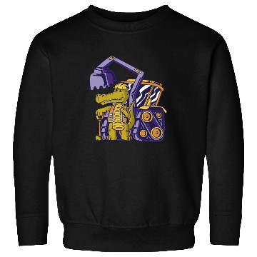 Discover Construction worker alligator Construction worker Sweatshirts