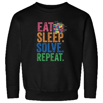 Discover Eat Sleep Solve Repeat Math Speed Cubing Genie Sweatshirts