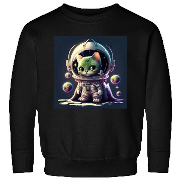 Discover cat in space Sweatshirts
