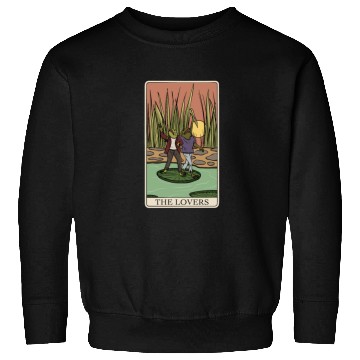 Discover Cottagecore Frog Tarot Card "The Lovers" for a Sweatshirts