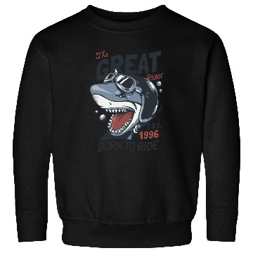 Discover shark ride rider race Sweatshirts
