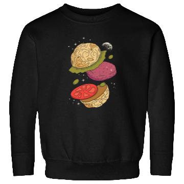 Discover Planets burger vegetables Planets burger vegetable Sweatshirts