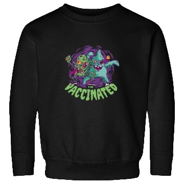 Discover I'm vaccinated zombies I'm vaccinated zombies insp Sweatshirts