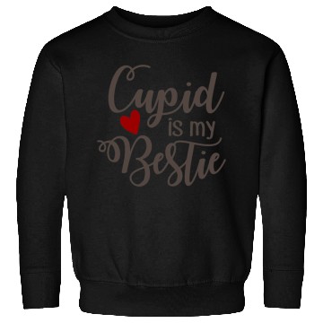 Discover Best Valentines Day Cupid is My Bestie404 Sweatshirts