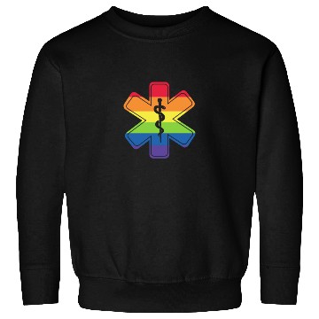 Discover LGBT Caduceus EMT Medical Symbol Sweatshirts