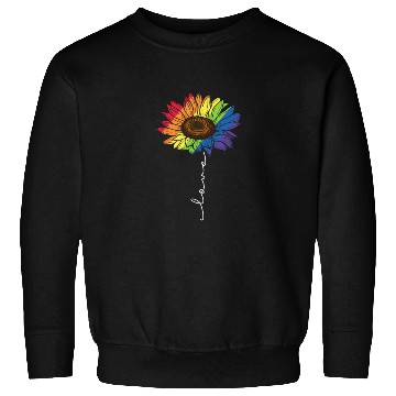 Discover Love Sunflower LGBT Flag Sweatshirts