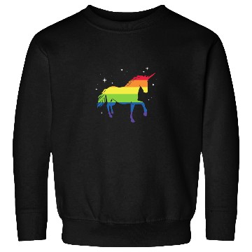 Discover LGBT Unicorn Rainbow Flag Sweatshirts