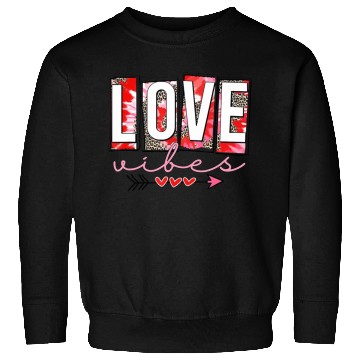 Discover Leopard print cheetah Love Vibes Sweatshirts Cupids Arrow