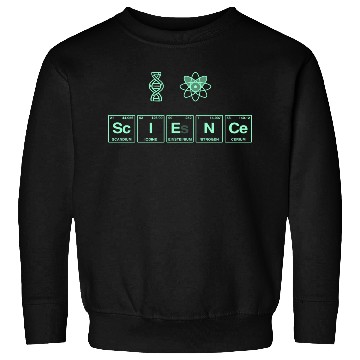 Discover I LOVE SCIENCE - Periodic Table of Elements Sweatshirts