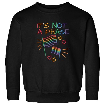 Discover It's Not A Phase LGBT Gay Pride Colors Rainbow Fla Sweatshirts