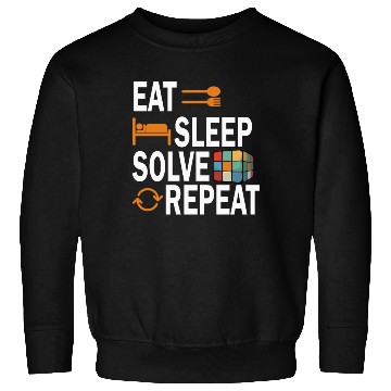 Discover Eat Sleep Solve Repeat Math Speed Cubing Genie Sweatshirts