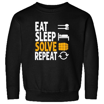 Discover Eat Sleep Solve Repeat Math Speed Cubing Genie Sweatshirts