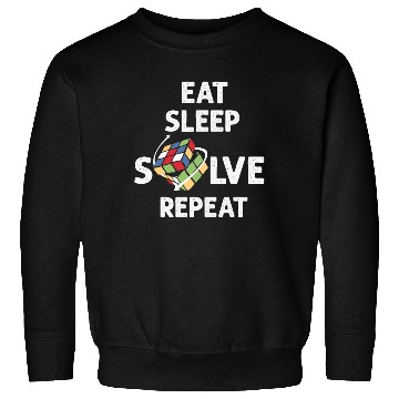 Discover Eat Sleep Solve Repeat Math Speed Cubing Genie Sweatshirts