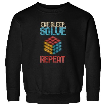 Discover Eat Sleep Solve Repeat Math Speed Cubing Genie Sweatshirts