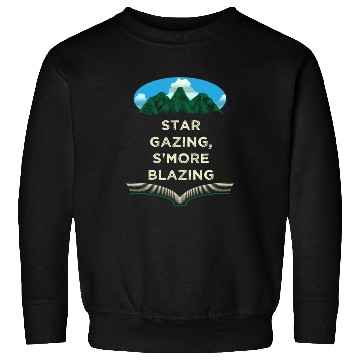 Discover Star Gazing Smore Blazing Camping Friends Camper B Sweatshirts