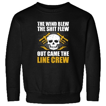 Discover Funny Electrical Lineman Saying Thank A Lineman Sweatshirts