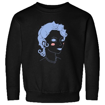Discover Cat Hair Girl Sweatshirts