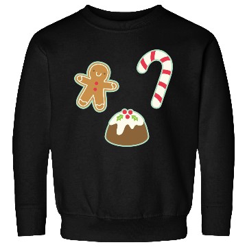 Discover Cute Gingerbread Man Candy Cane and Christmas Sweatshirts