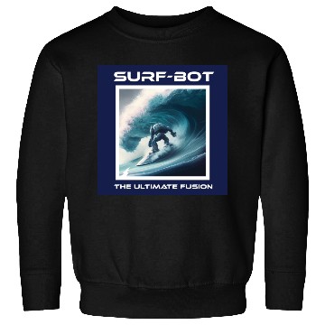 Discover Backside Robot Surfer Sweatshirts