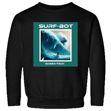 Discover Robot Ice Surf Sweatshirts
