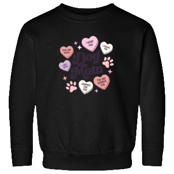 Discover Dog Mom Valentines Day Candy Hearts Galentines Sweatshirts