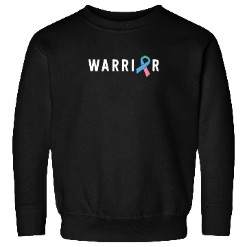 Discover Thyroid Cancer Warrior Men Pink Blue Teal Ribbon Sweatshirts