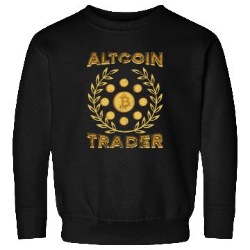 Discover Altcoin Trader Crypto Bitcoin Blockchain Trader Sweatshirts