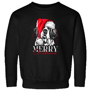 Discover Santa Saint Bernard Dog Christmas Wilsigns Sweatshirts