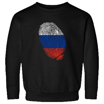 Discover Russian flag fingerprints Sweatshirts