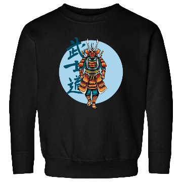 Discover Japanese samurai warrior Bl Moon mask Sweatshirts