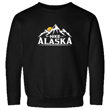 Discover Hike Alaska Hiker Hiking Nature Sweatshirts