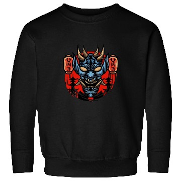 Discover Bushido kabuki samurai japan graphic devil mask Sweatshirts