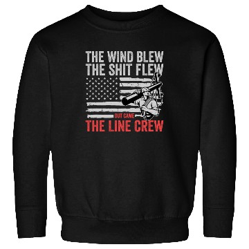 Discover Funny Electrical Lineman Saying Thank A Lineman Sweatshirts