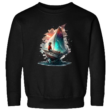 Discover Epic Kid is Sailing in Cosmos Sweatshirts