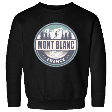 Discover Mont Blanc France French Alps Vintage Hiking Sweatshirts