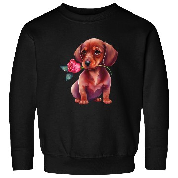 Discover Valentines Day Romantic Dachshund Sweatshirts