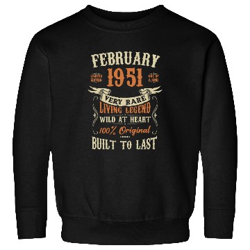Discover February 1951 Birthday Surprise Sweatshirts