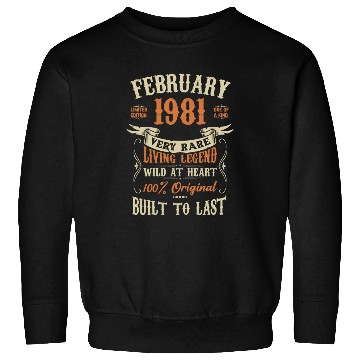 Discover February 1981 Birthday Surprise Sweatshirts