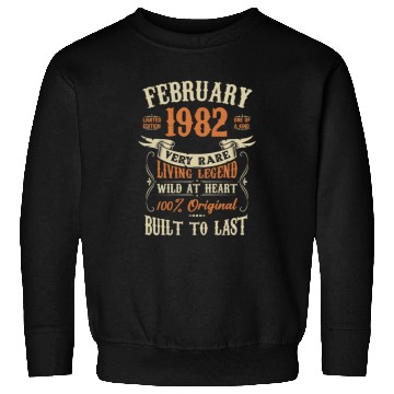 Discover February 1982 Birthday Surprise Sweatshirts
