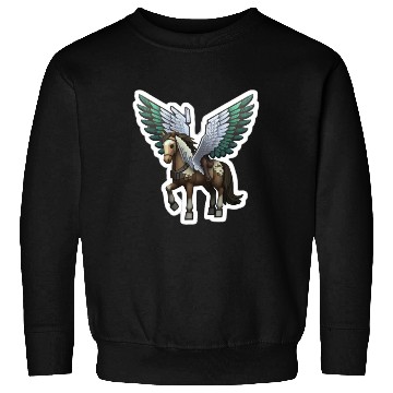 Discover horse horses horse riding pixel Sweatshirts