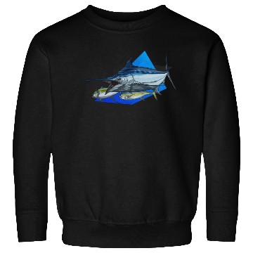 Discover Marlin Sweatshirts Blue n Black
