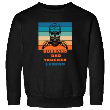 Discover husband dad trucker legend Sweatshirts