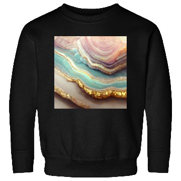 Discover Pastel Agate Geode Stone Sweatshirts