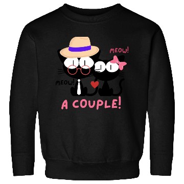 Discover sweet couple cats for valentine gift Sweatshirts