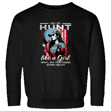 Discover Buck Deer Hunting and American Flage Sweatshirts